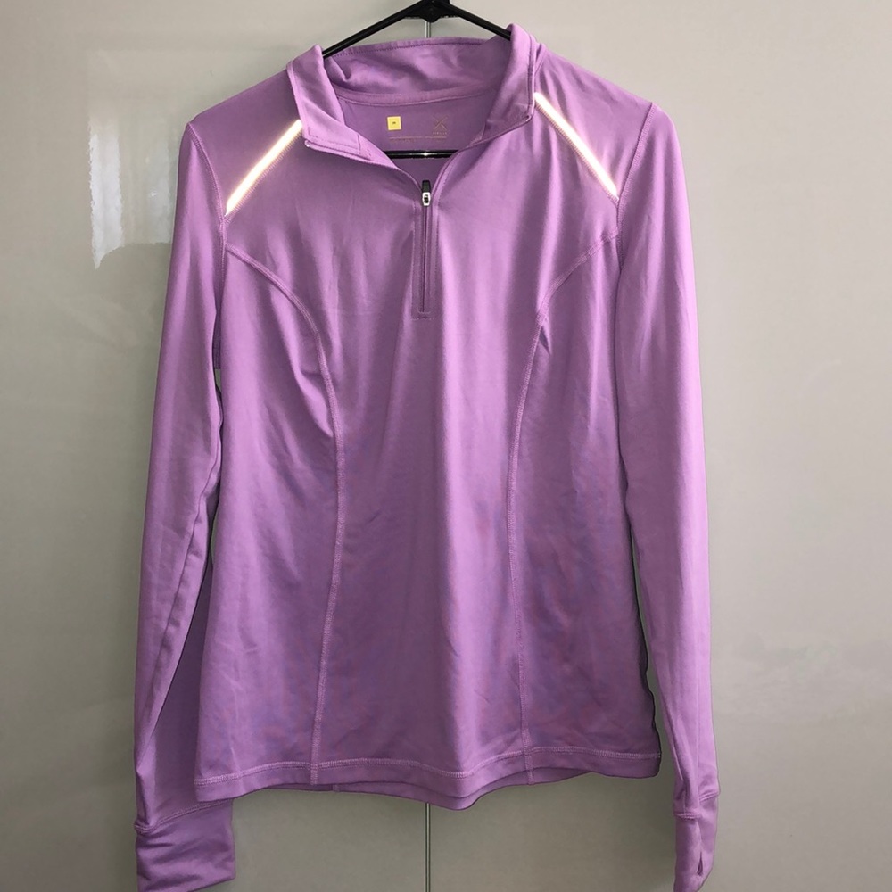 Purple Athletic Half Zip Pullover